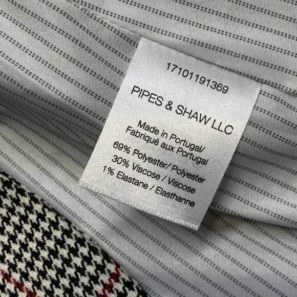 Veronica Beard Women’s Eva Plaid Blazer Jacket Size 4 White/Black — Single Breas - Picture 9 of 9
